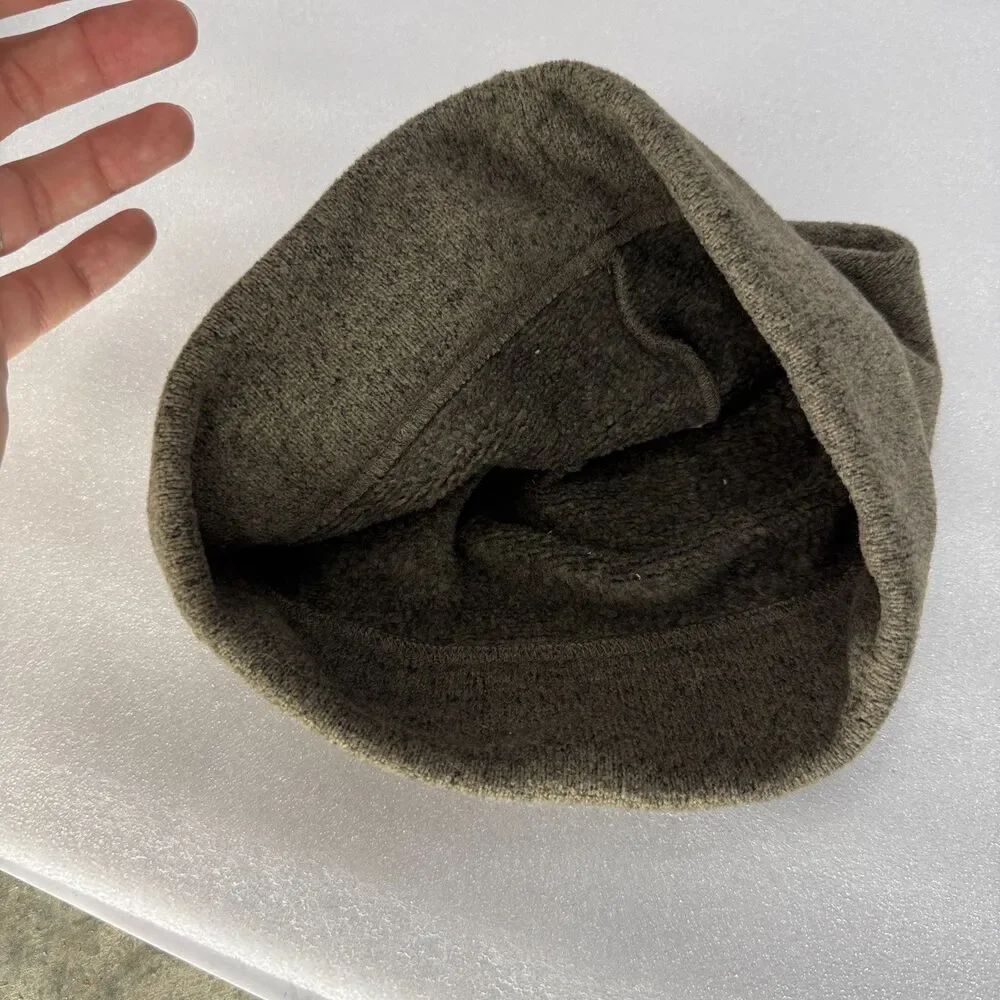The North Face Beanie Hat Unisex One Size Gray Fleece Lined Outdoor Winter Cap